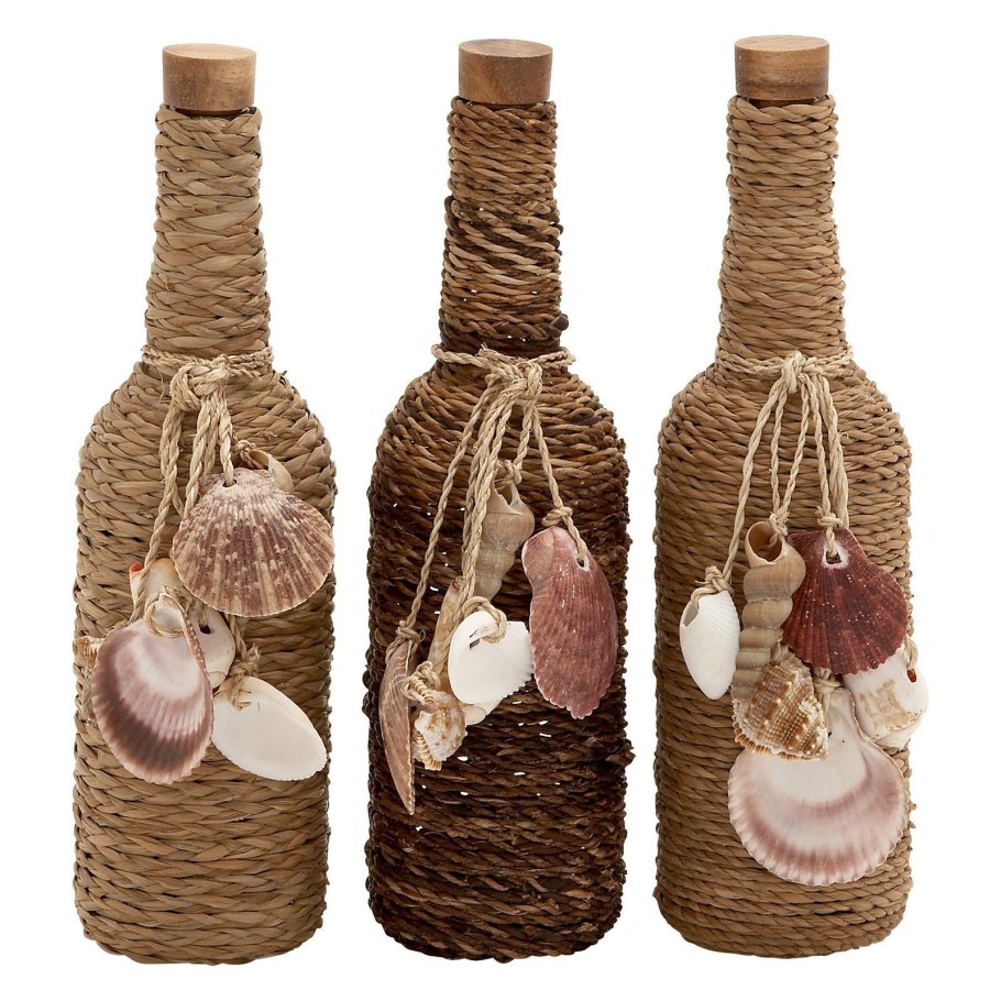 Украшение бутылок шпагатом