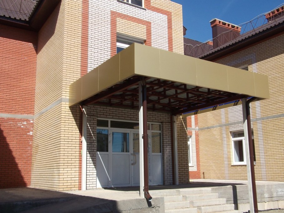 Козырек в стиле лофт