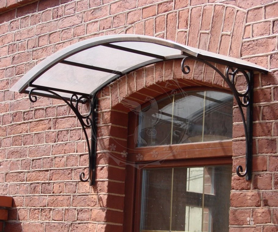 Подъездные козырьки из металла