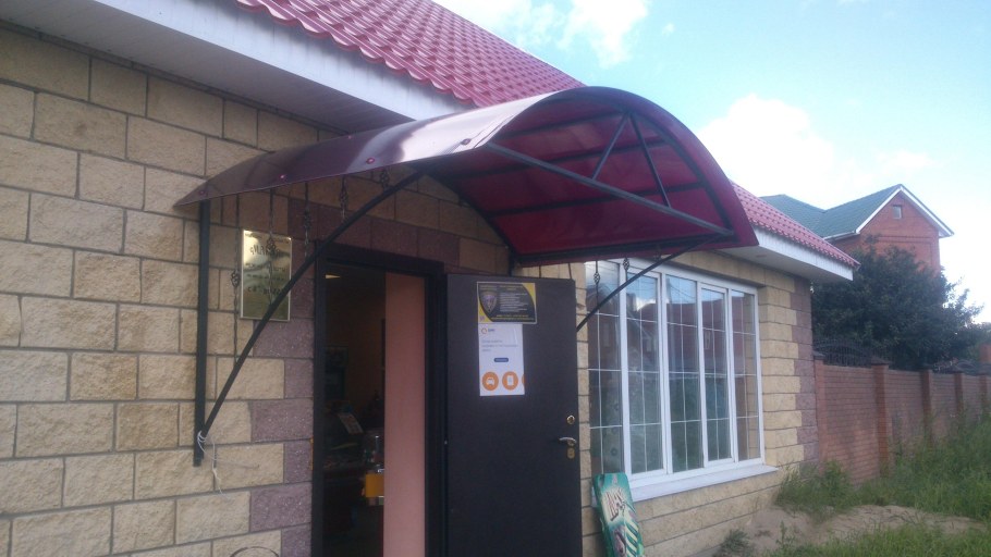 Входная группа козырек композит