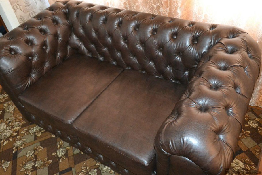 Кожаный диван своими руками