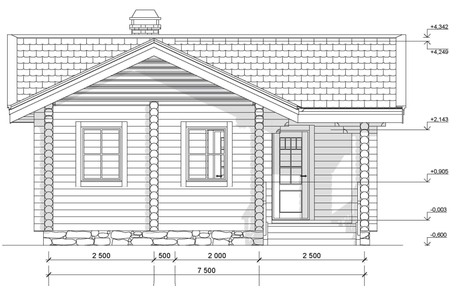 Дом из бруса 200х150 чертежи