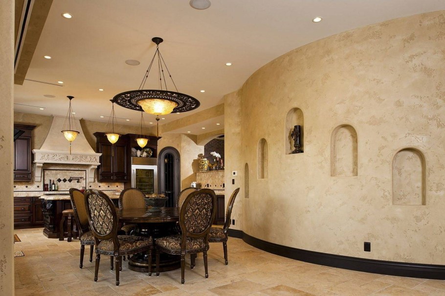 Декоративная штукатурка венецианка в интерьере