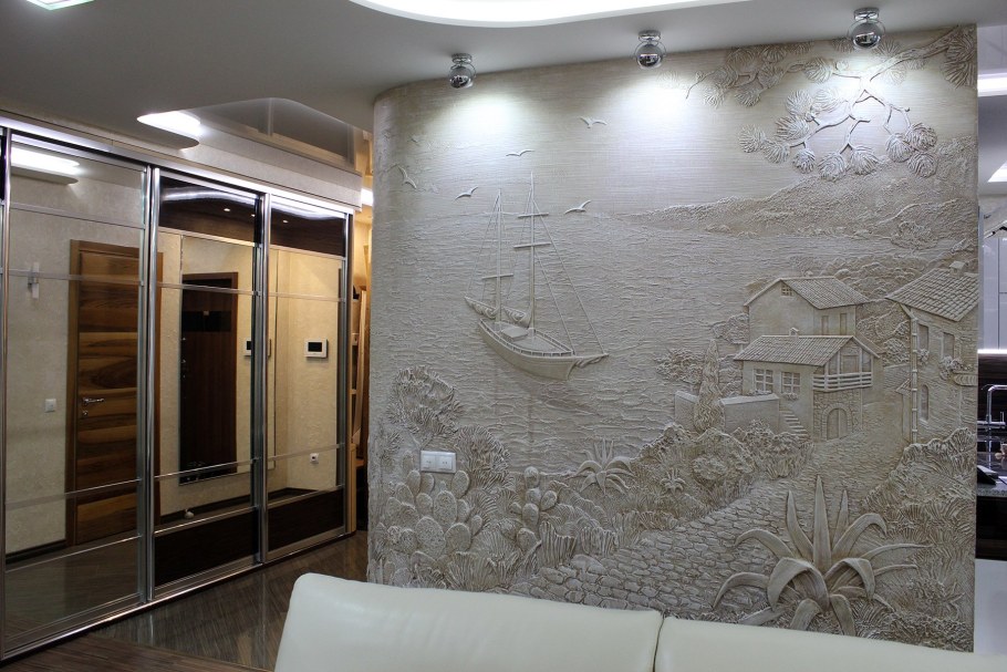 Декоративная штукатурка панно