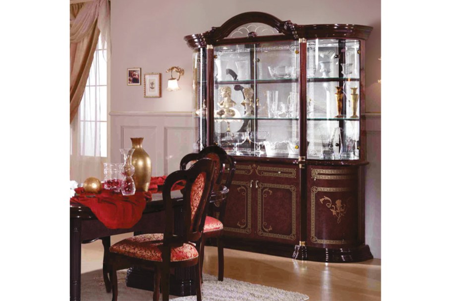 Витрина роза могано диа мебель