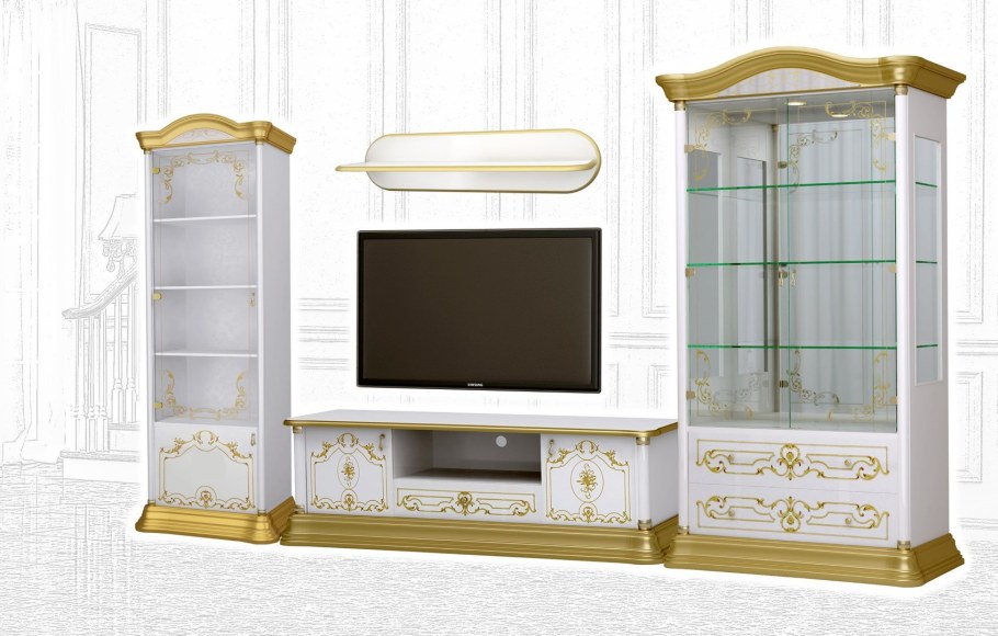 Интердизайн мебель гостиная роза беж