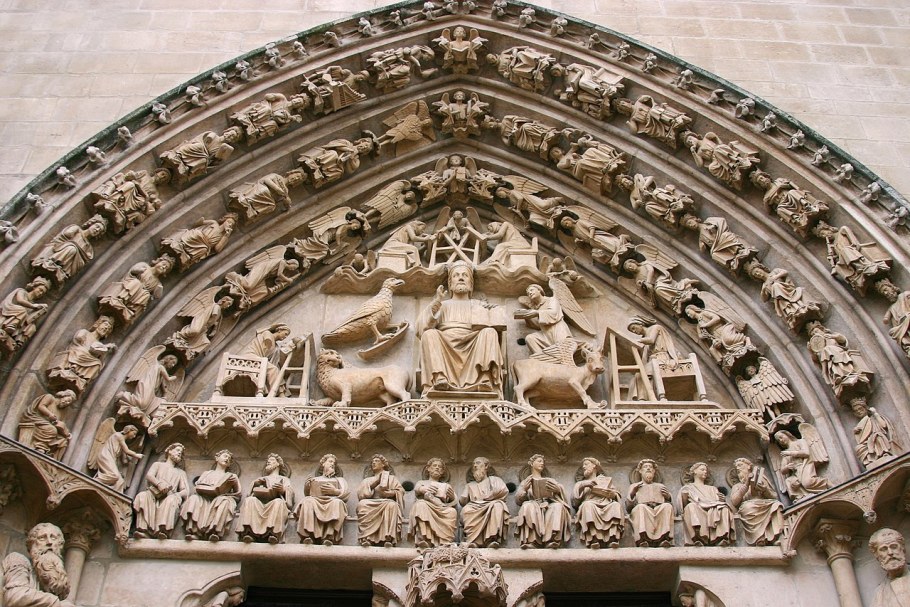 Леонского собора тимпан