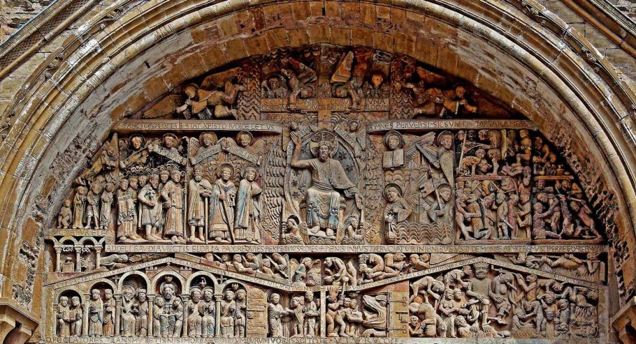 Центральный тимпан собора Парижской Богоматери