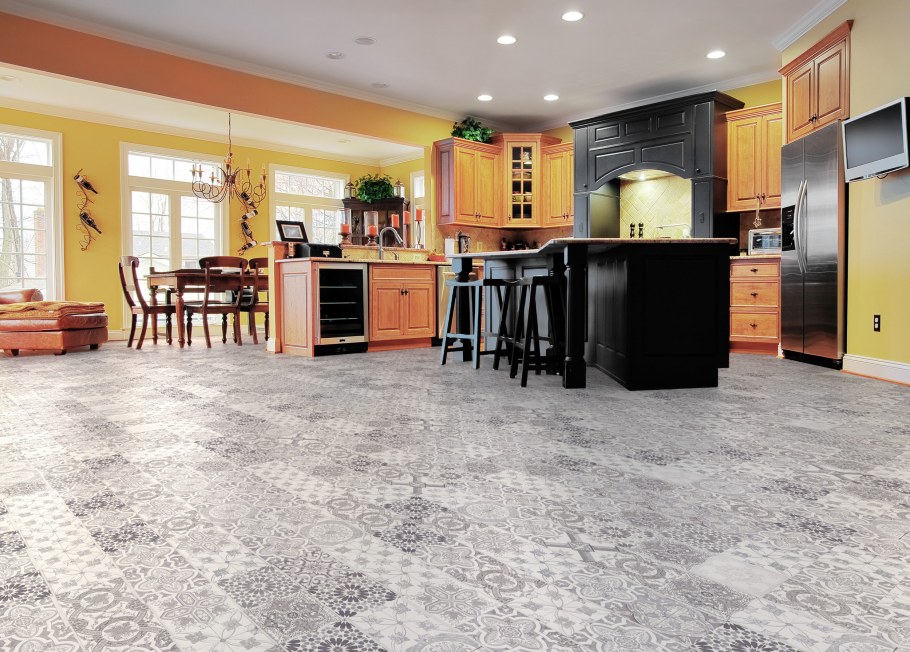 Цвет линолеума для кухни