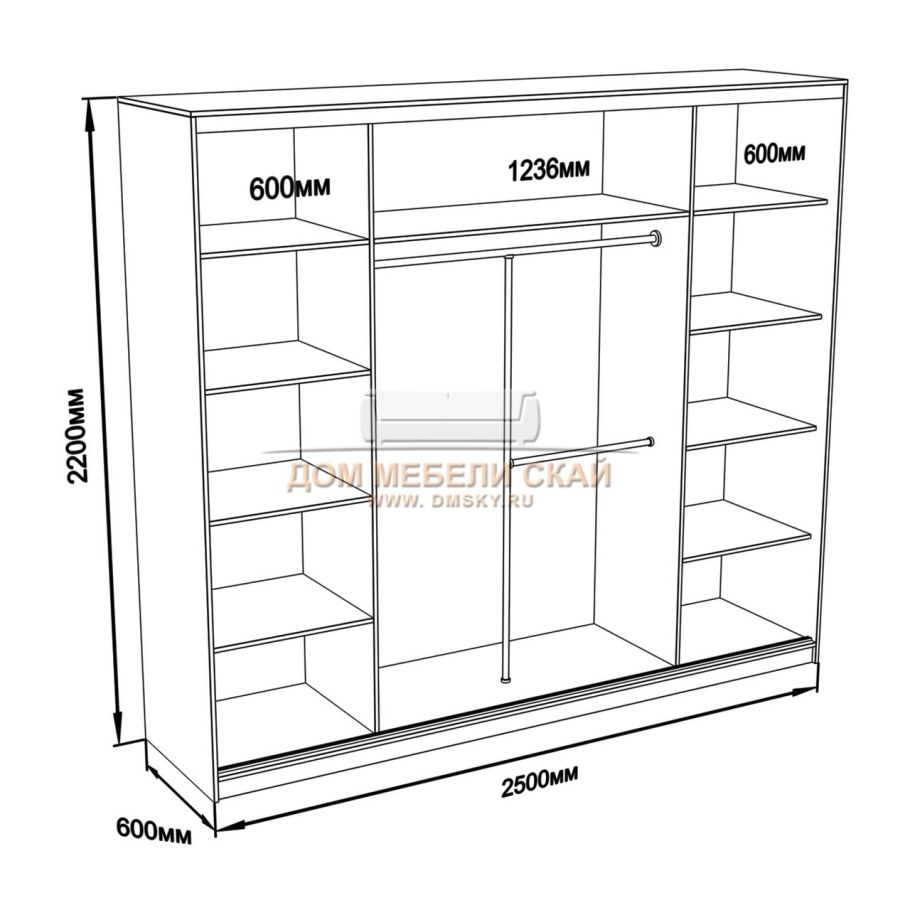 Стандартные Размеры выдвижных ящиков