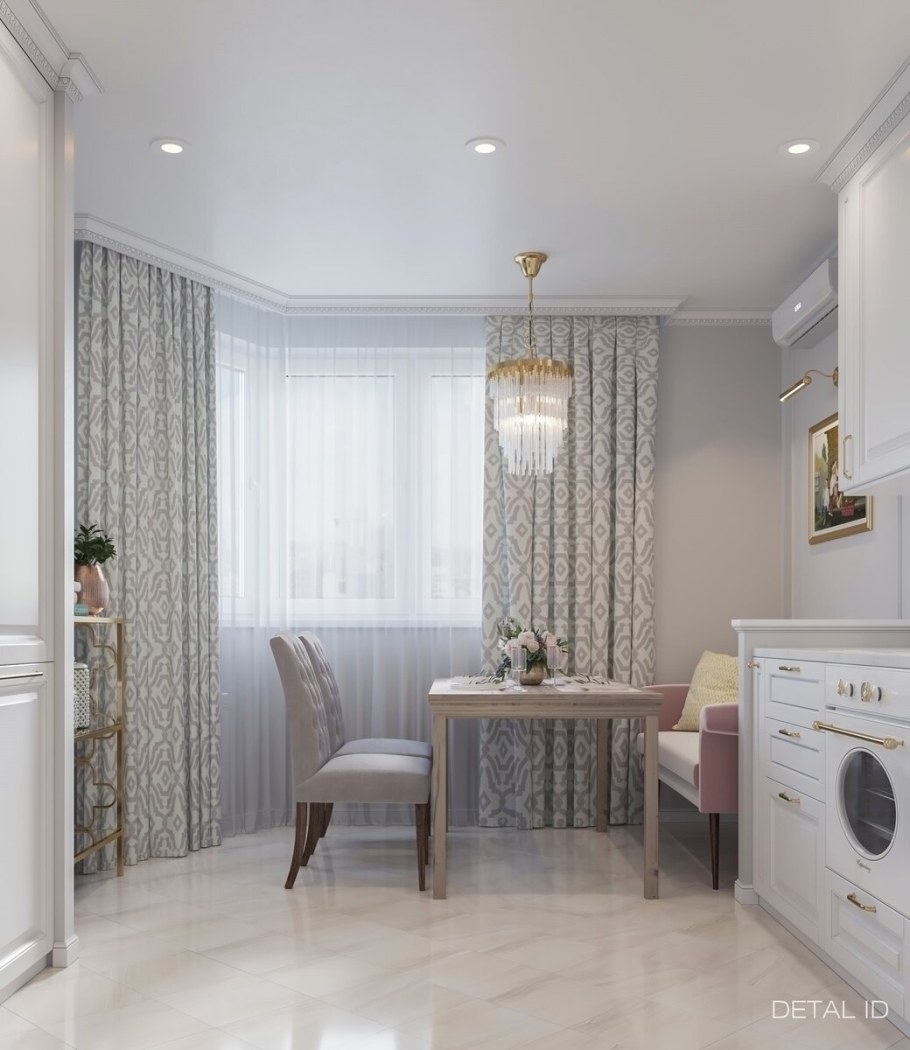 Интерьер спальни с лоджией п 44т