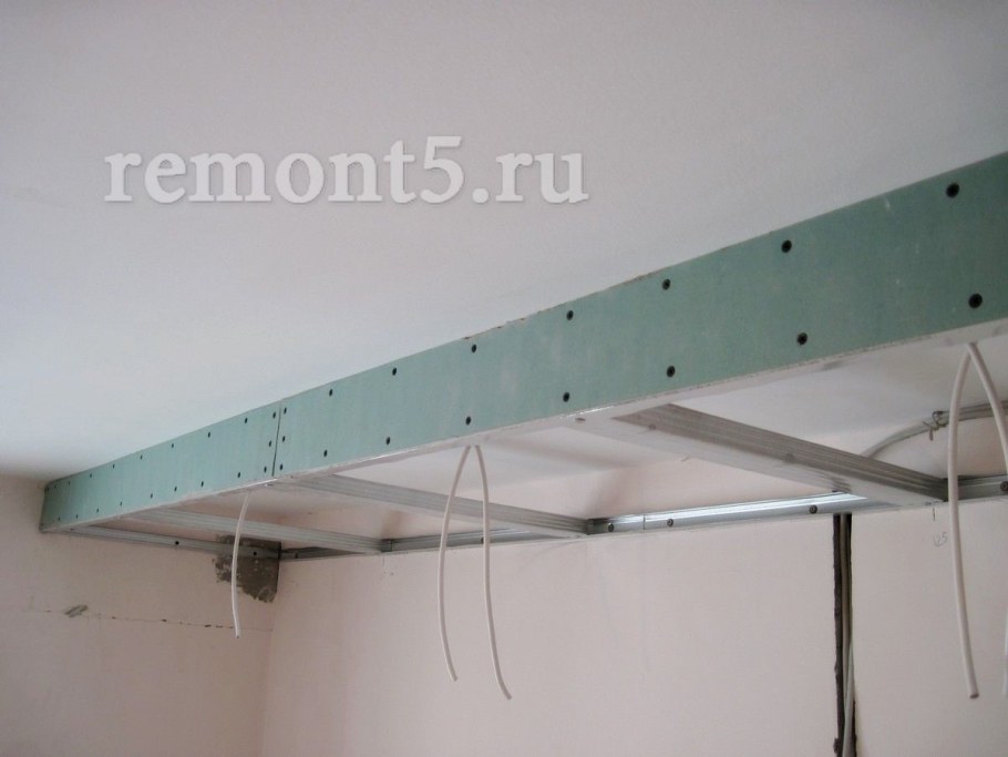 Потолочный короб из гипсокартона