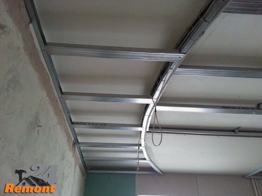 Каркас двухуровневого потолка
