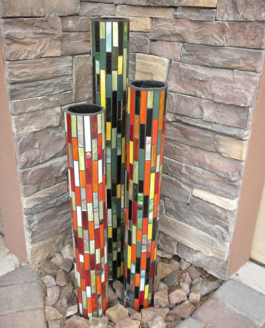 Декор из пластиковых труб