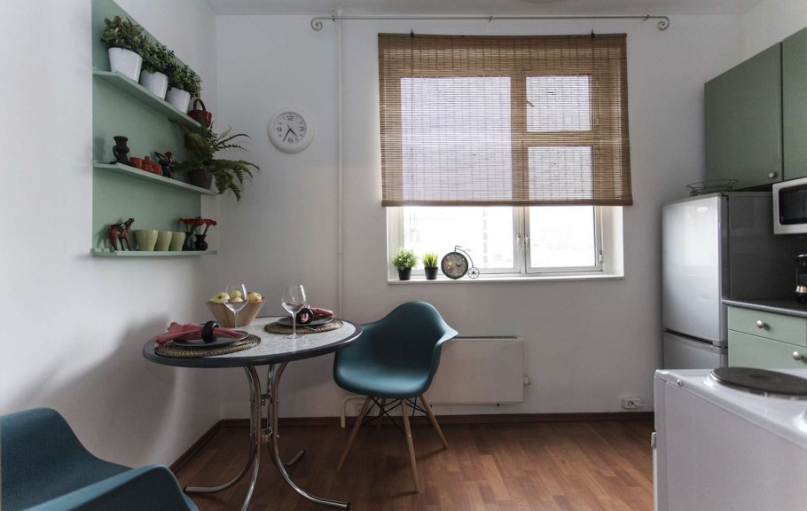 Бетонный потолок в однокомнатной квартире