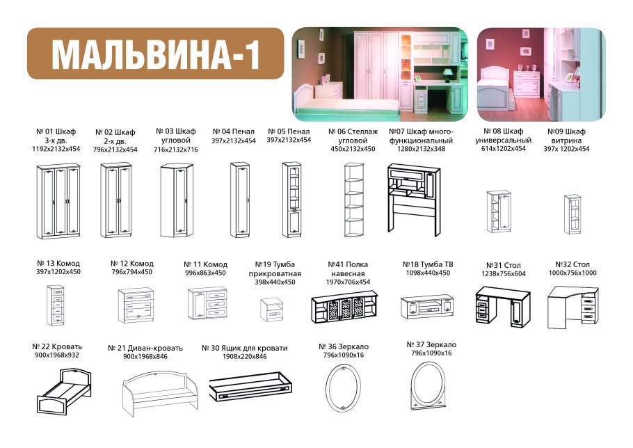 Юниор-2 ЛДСП Немо стенка (дуб сонома)