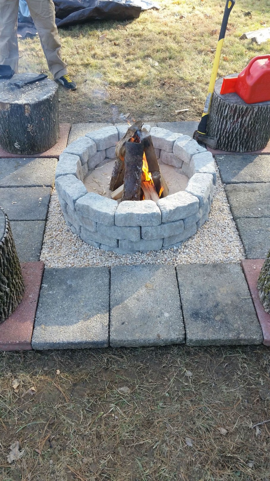 Костер из кирпича