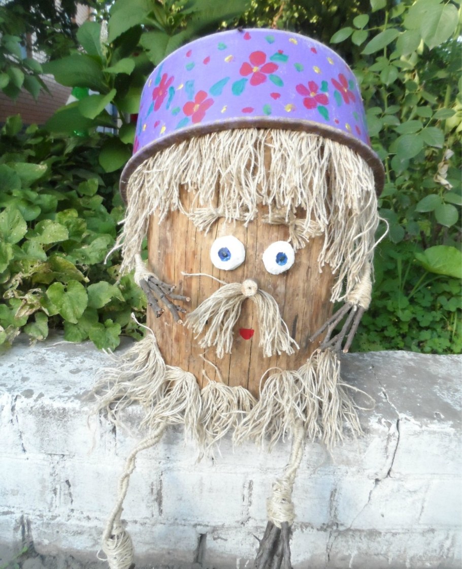 Украшения из бревен для сада