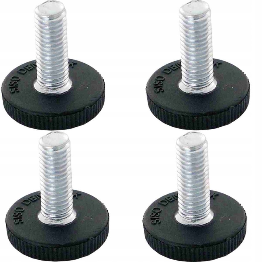 Ножка м8 регул.со скобой(черн.)