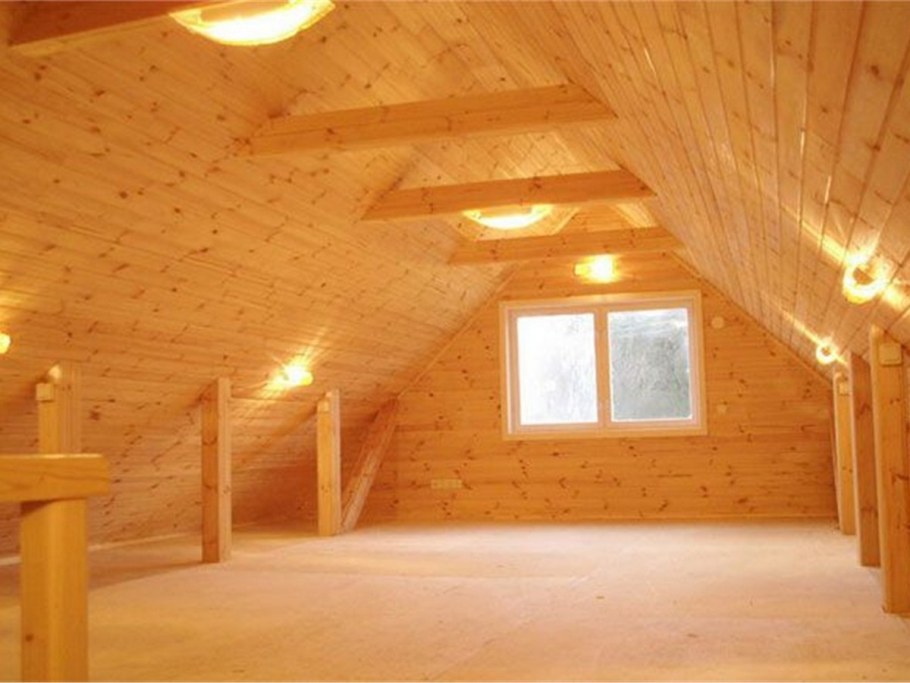 Чердак обшитый ОСП