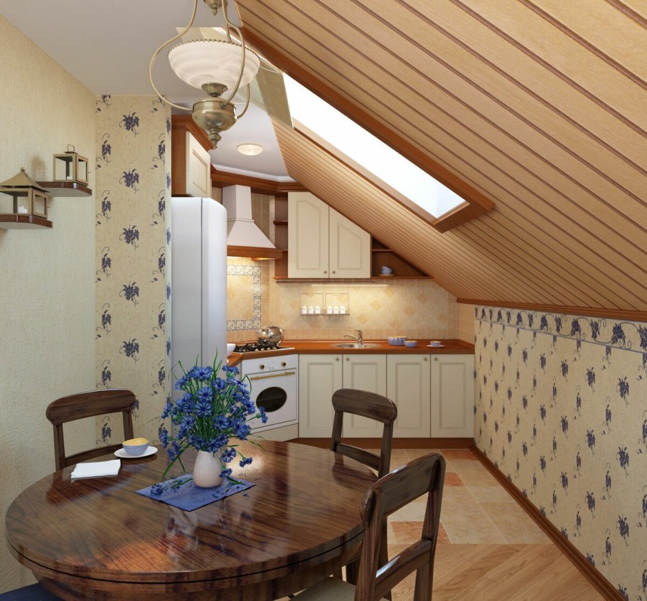 Баня с мансардным этажом