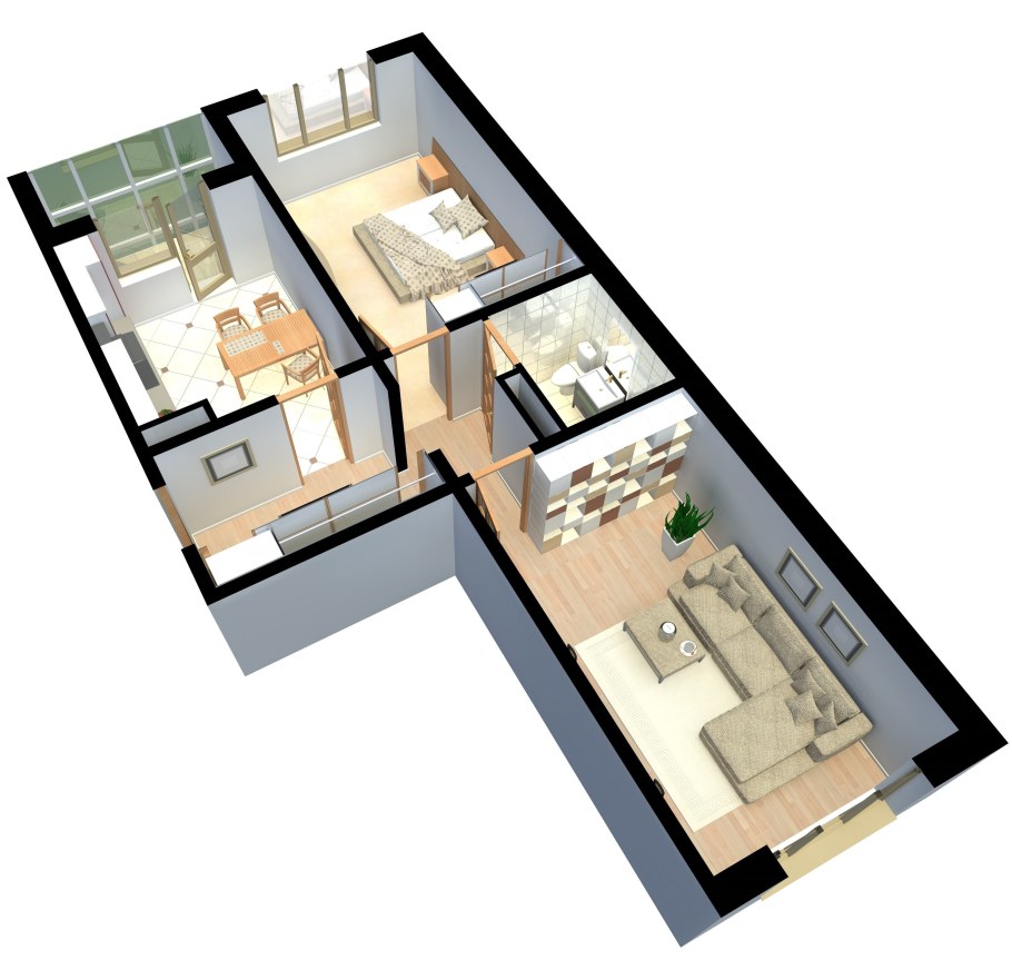 Планировка трехкомнатной квартиры 70 кв.м