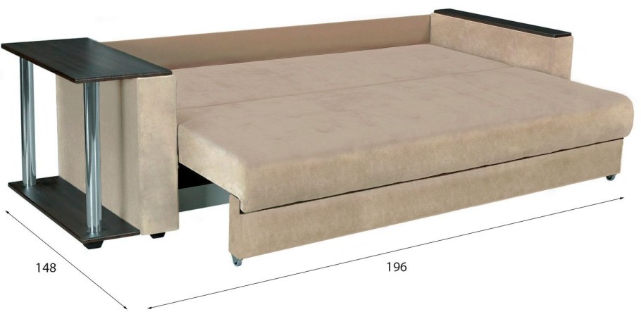 Диван прямой Атланта Атлантик Люкс со столом