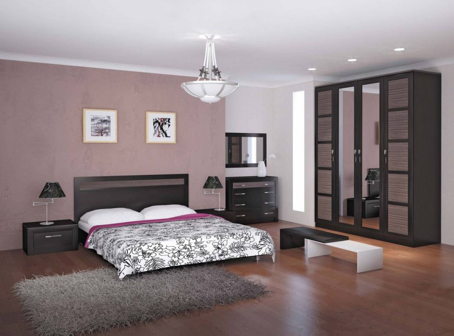 Комната в цвете венге