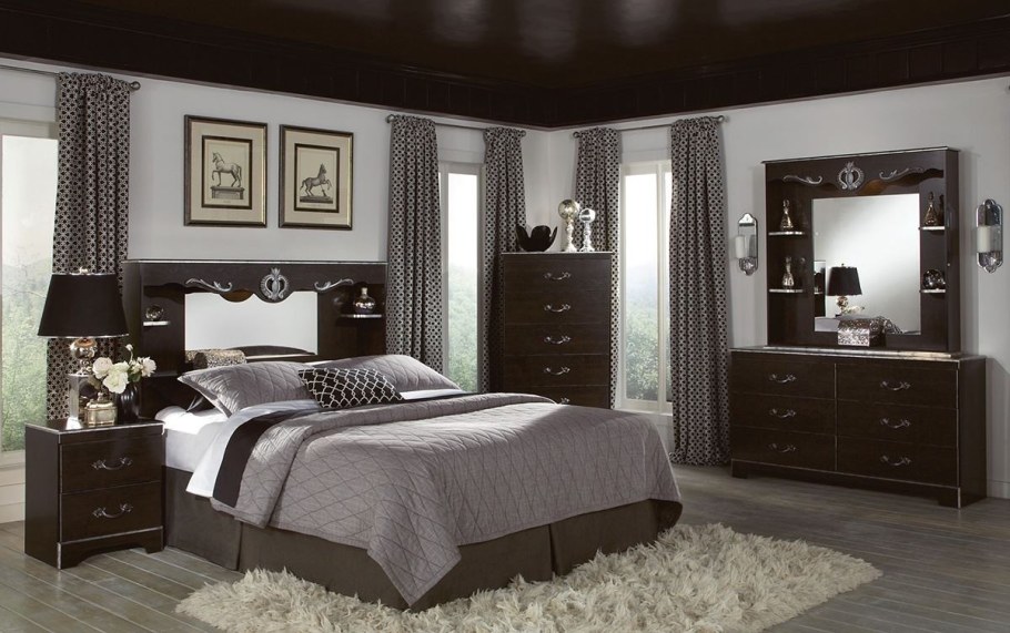 Спальня в цвете венге