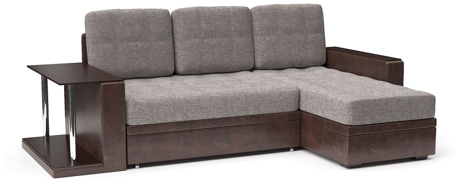 Диван угловой Атланта рогожка бежевый