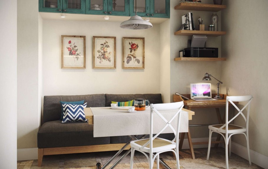 Полочки над обеденным столом