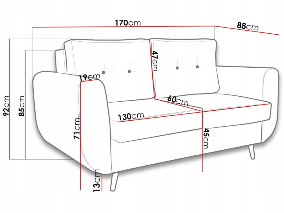 Диван модульный "Эпсилон 13н" (оттоманка + софа)