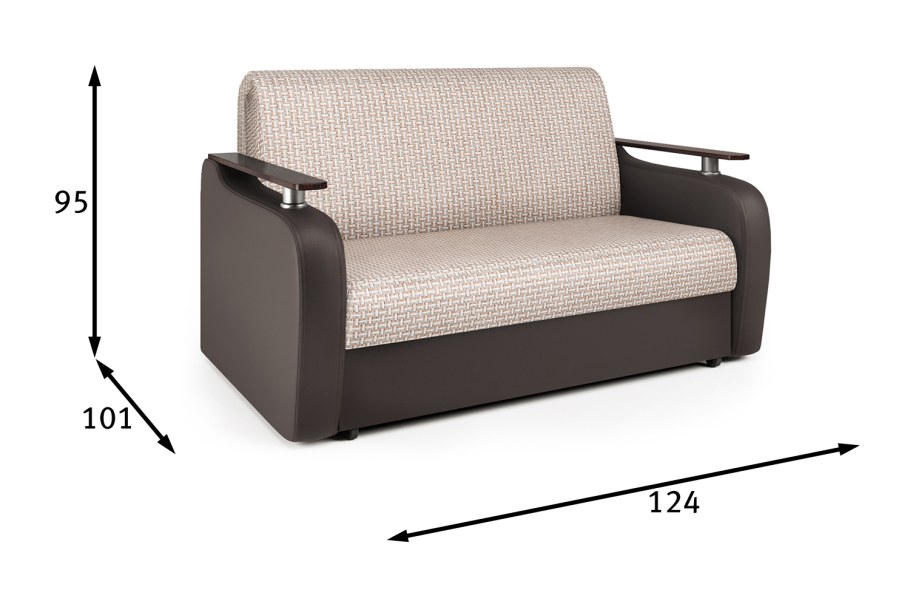 Габариты трехместного дивана