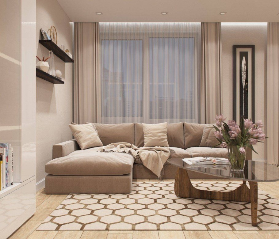 Интерьер маленькой гостиной