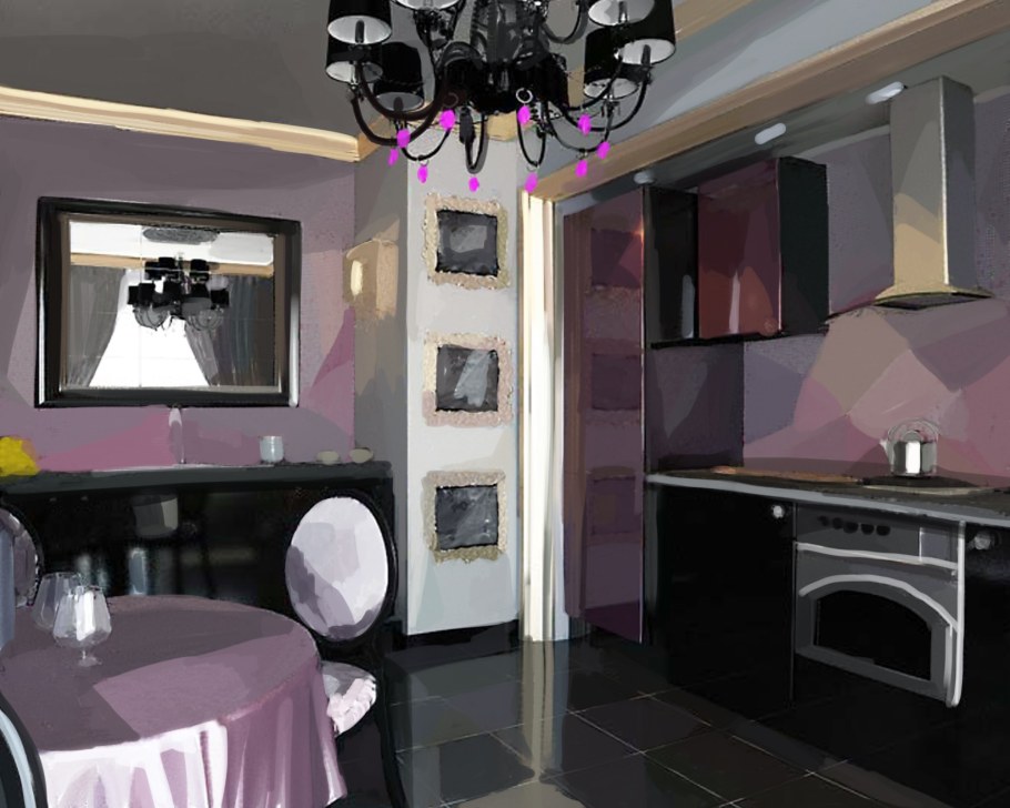 Стиль арт-деко в интерьере кухни