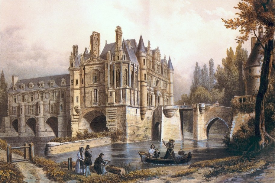 Замок Шенонсо Франция в живописи