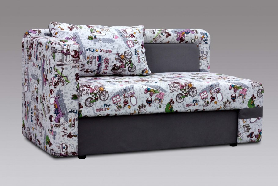 Красный стильный диван