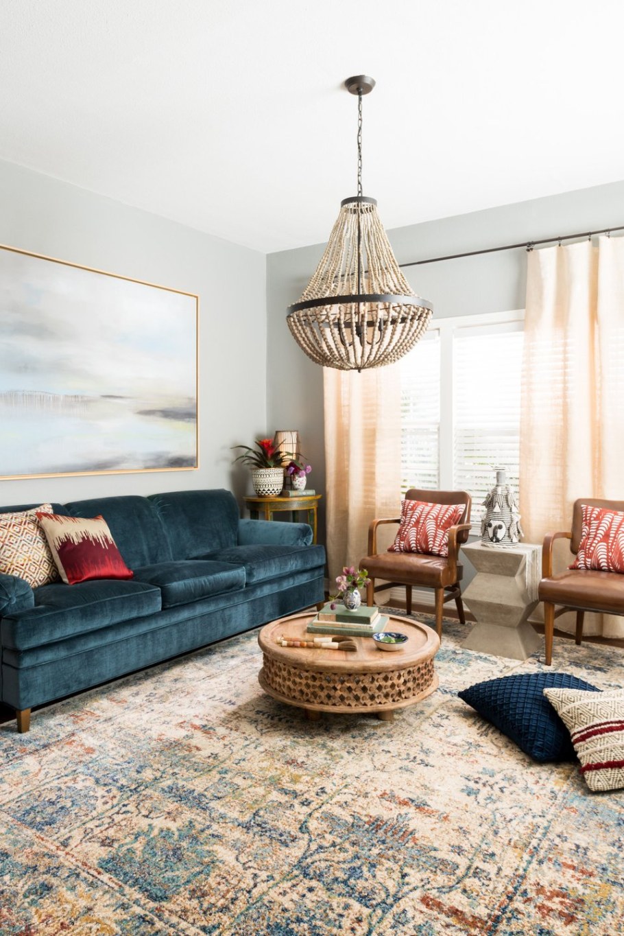 Бежевые ковры в гостиную