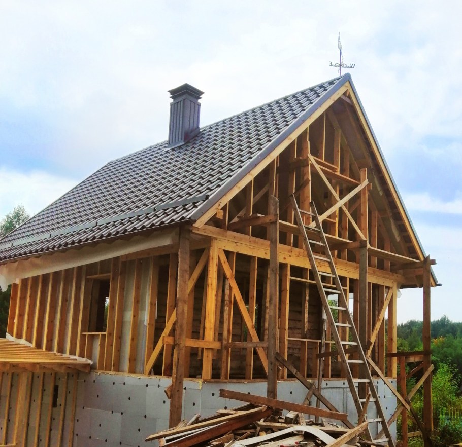 Надстройка дачного домика