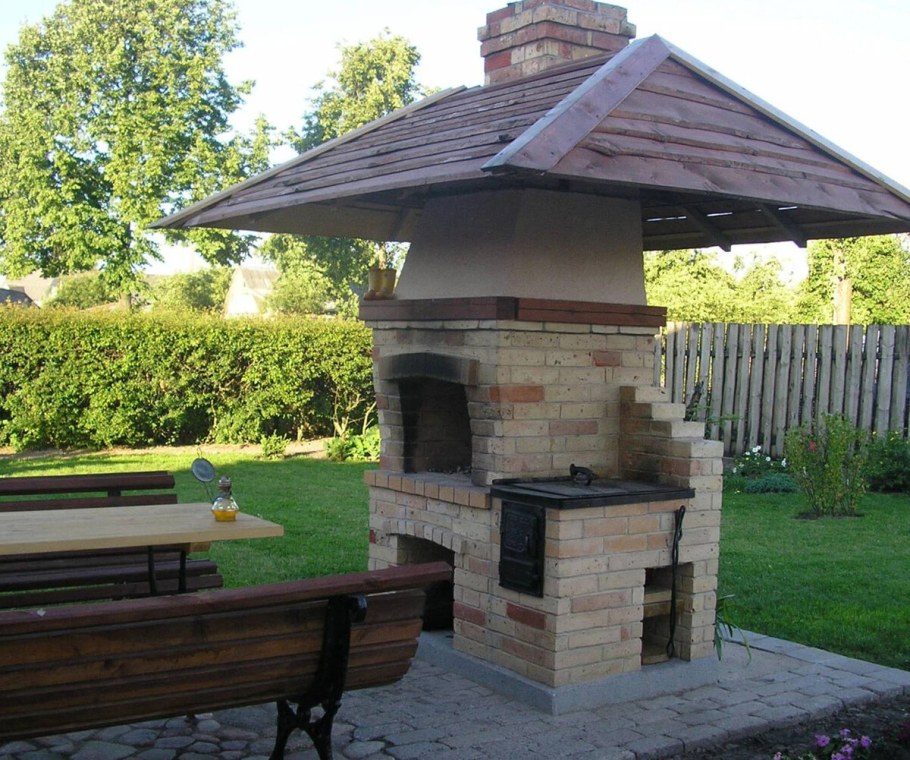 Мангал из кирпича