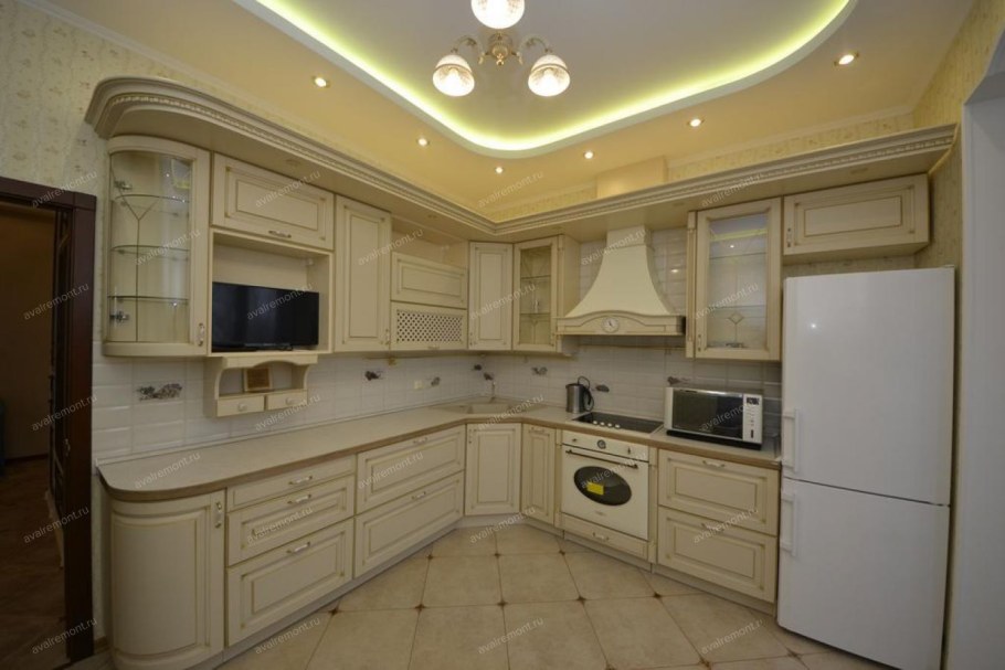 Евроремонт кухни классика