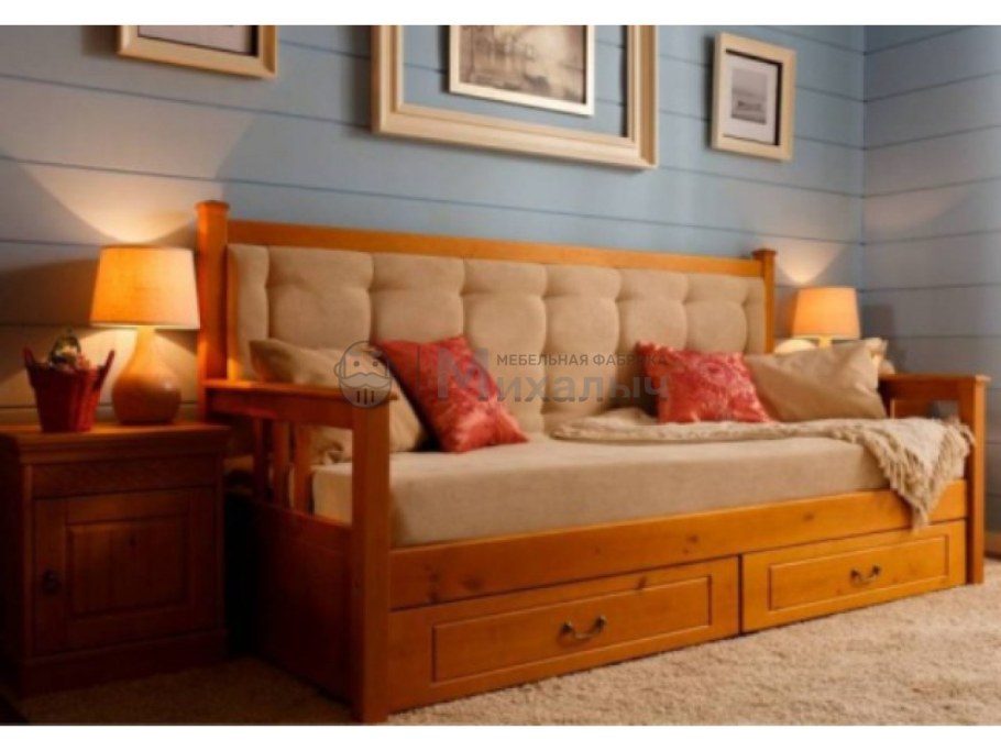 Кровать Annika Upholstered Daybed with Trundle