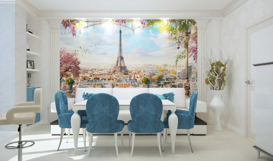 Фотообои в интерьере