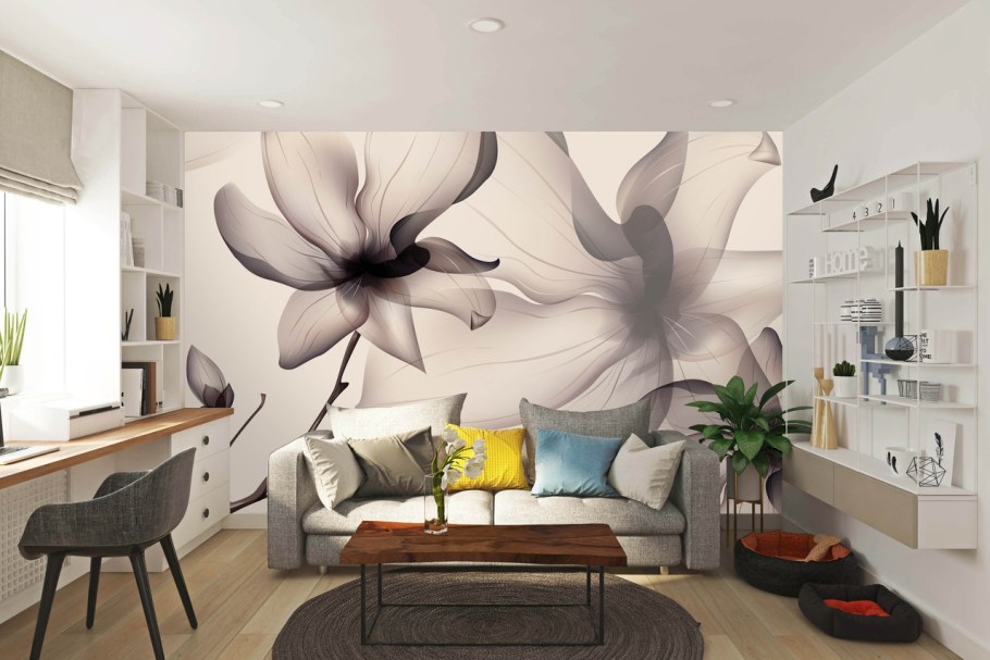 Фотообои для гостиной комнаты