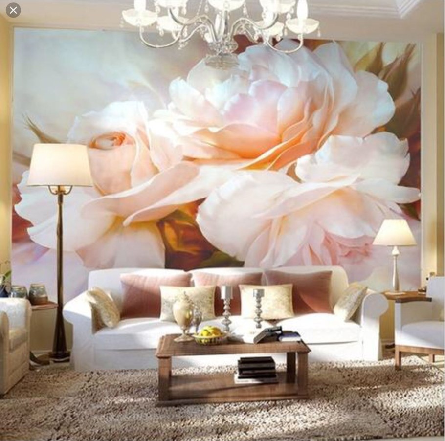 Фотопанно в интерьере гостиной