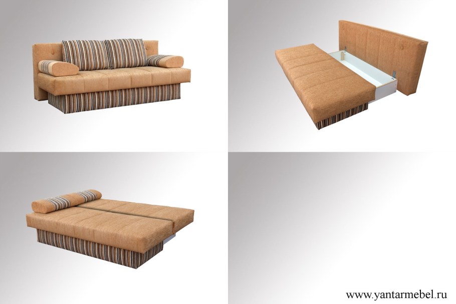 Диван-кровать уно, механизм еврокнижка тик-так, 217х96х88 см