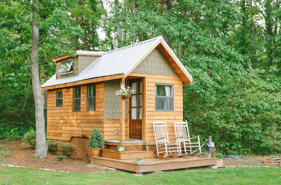 Tiny House с односкатной крышей