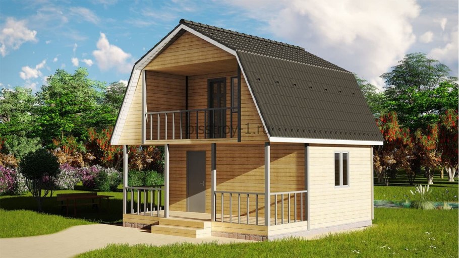 Мини-домик "tiny House" с кухней 7х4.8м