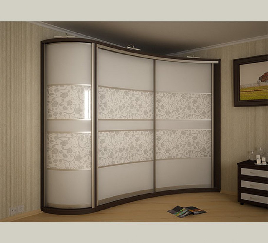 Шкаф-купе радиусный комфорт