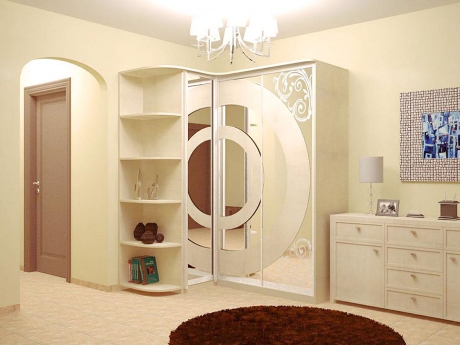 Угловой шкаф-купе в спальню